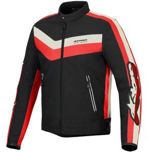 Alpinestars T-Dyno Waterbestendig Motorjack Zwart-Rood-Beige