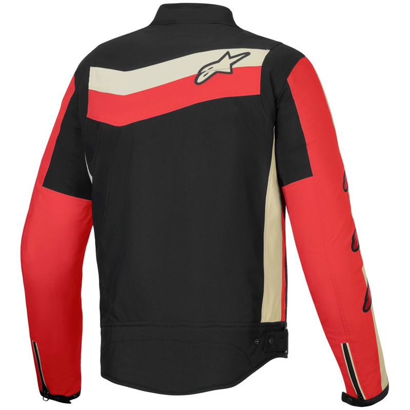 Alpinestars T-Dyno Waterbestendig Motorjack Zwart-Rood-Beige