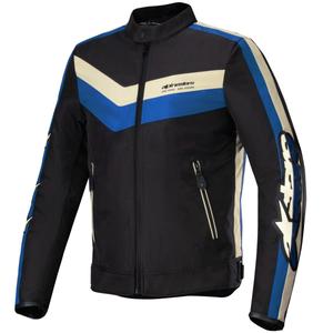 Alpinestars T-Dyno Waterbestendig motorjack zwart-blauw-beige
