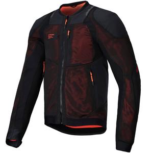 Alpinestars TROOP-AIR PRO motorjack zwart-fluo rood