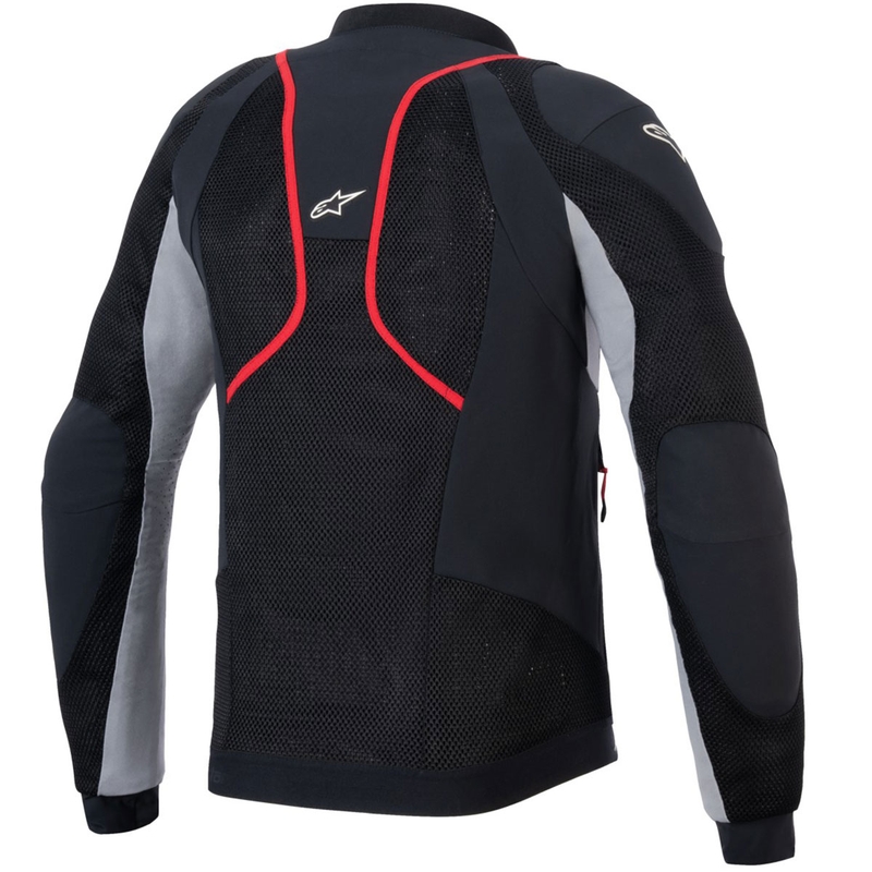Alpinestars TROOP-AIR PRO motorjack zwart-lichtgrijs-rood