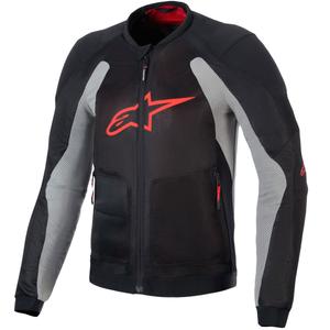 Alpinestars TROOP-AIR motorjack zwart-lichtgrijs-rood