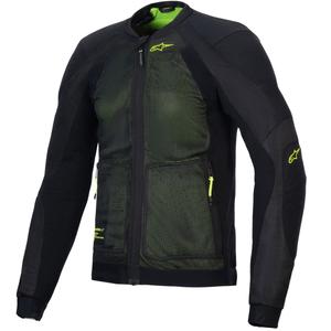Alpinestars TROOP-AIR motorjack zwart-fluo geel