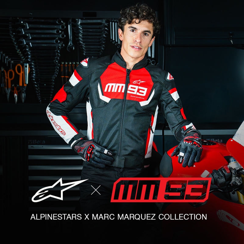 Alpinestars T-SPS Air V2 MM93 motorjack rood-zwart-wit collectie