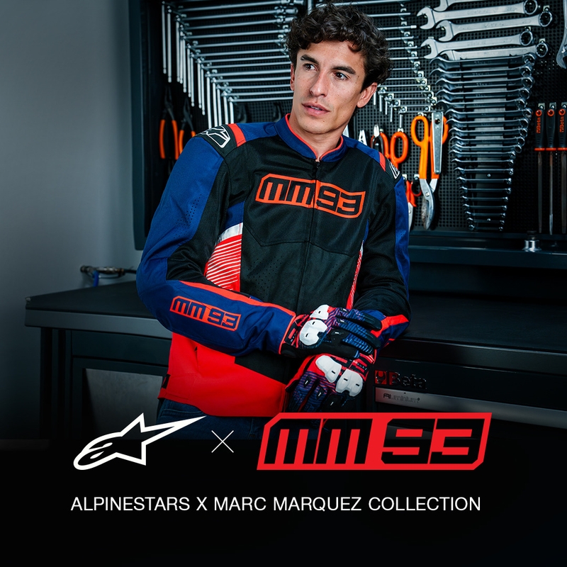 Alpinestars T-SPS Air V2 MM93 motorjack, fluo collectie, rood-blauw-zwart-wit
