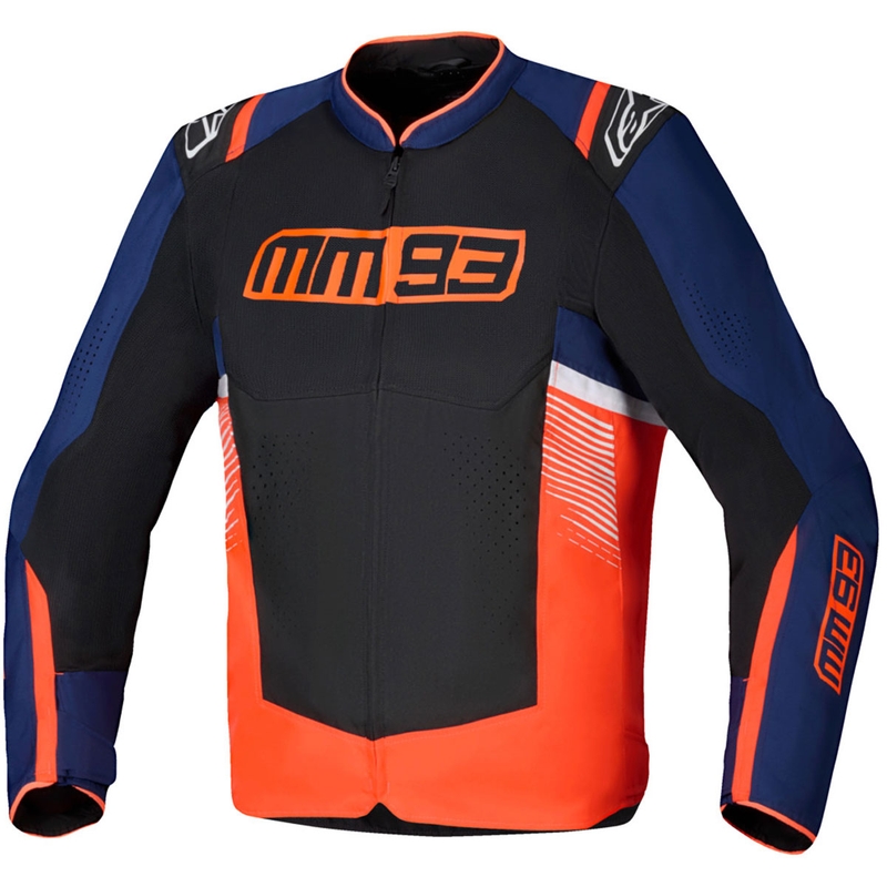Alpinestars T-SPS Air V2 MM93 motorjack, fluo collectie, rood-blauw-zwart-wit