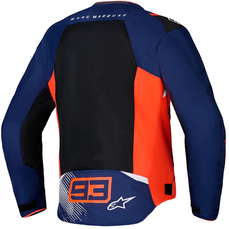 Alpinestars T-SPS Air V2 MM93 motorjack, fluo collectie, rood-blauw-zwart-wit