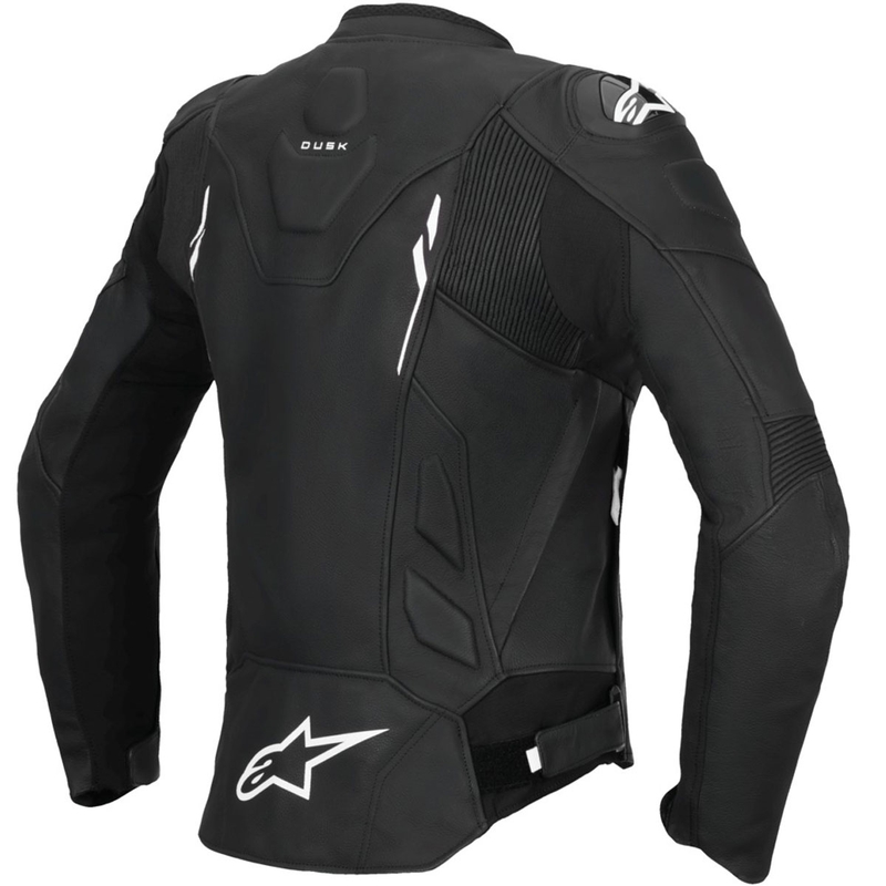 Alpinestars Stella Dusk dames leren motorjack zwart-wit