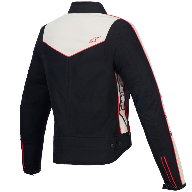 Alpinestars Stella T-Dyno Waterbestendig Dames Motorjack Zwart-Beige-Rood