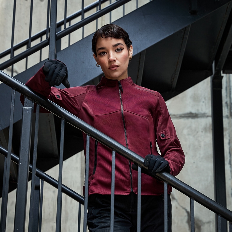 Alpinestars STELLA C-1 AIR dames motorjack paars