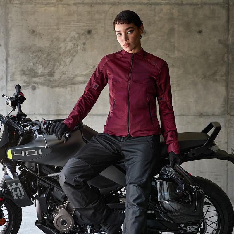 Alpinestars STELLA C-1 AIR dames motorjack paars