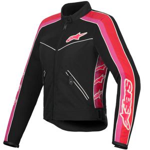 Alpinestars STELLA T-DYNO AIR dames motorjack zwart-rood-roze-wit