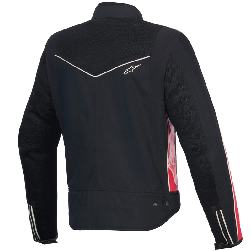 Alpinestars STELLA T-DYNO AIR dames motorjack zwart-rood-roze-wit
