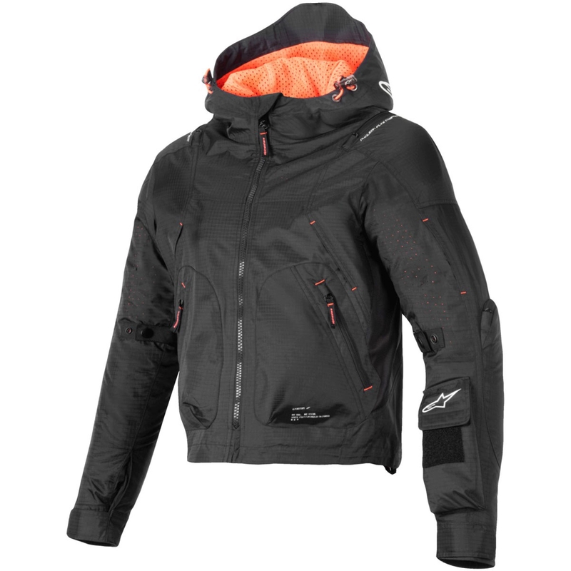 Alpinestars MOLLY AIR dames motorjack zwart-fluo koraal