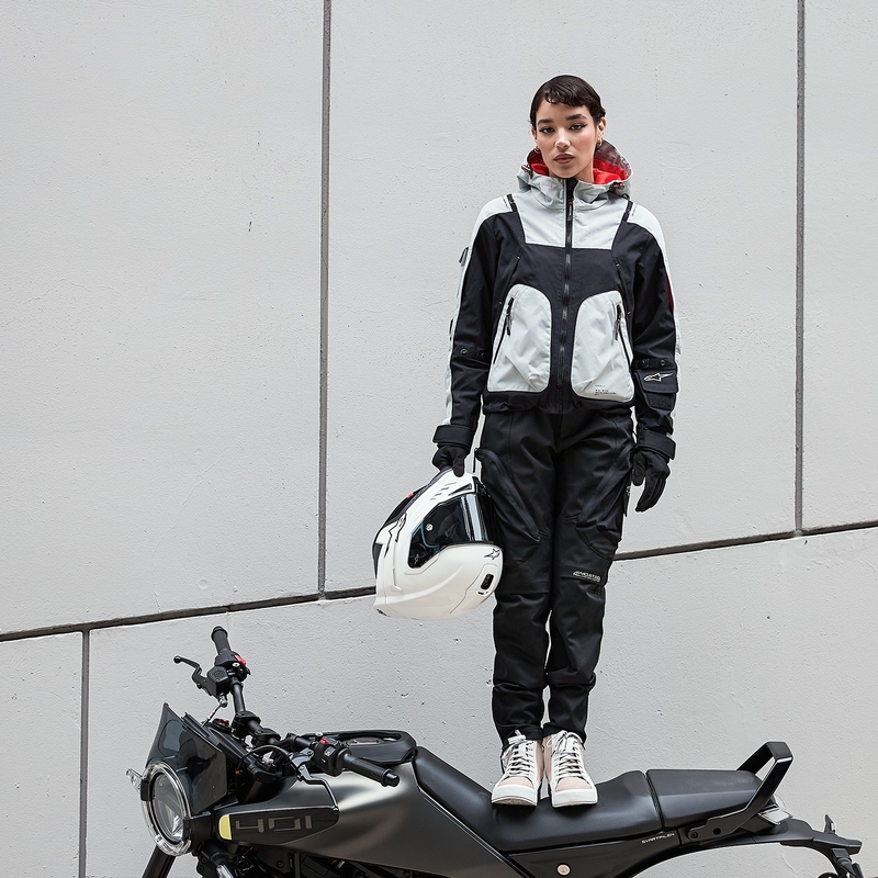 Alpinestars MOLLY AIR dames motorjack zwart-amandel