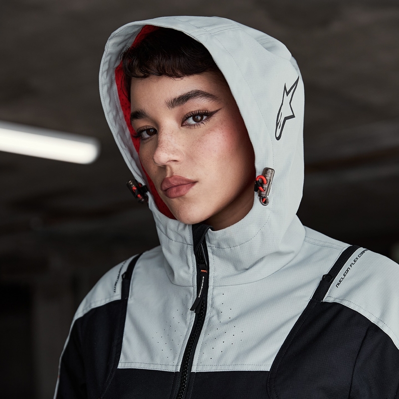 Alpinestars MOLLY AIR dames motorjack zwart-amandel