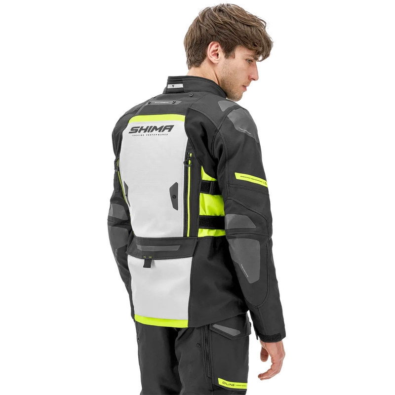Motorjas Shima Dune fluo geel
