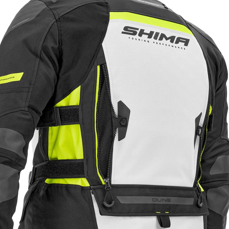 Motorjas Shima Dune fluo geel