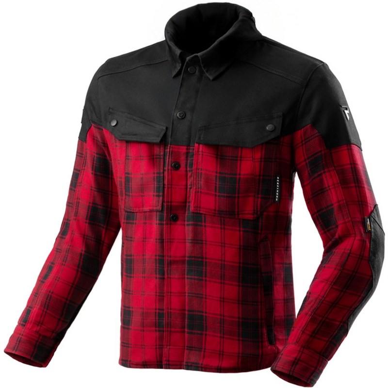 Rebelhorn Shifter motorshirt zwart-rood