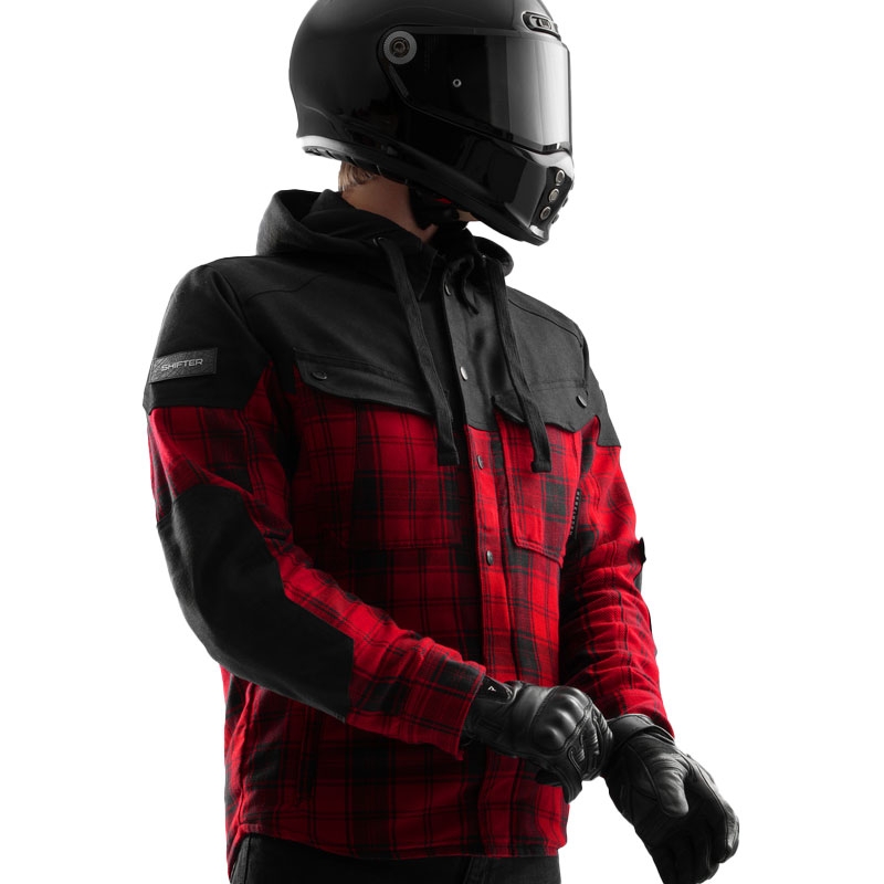 Rebelhorn Shifter motorshirt zwart-rood