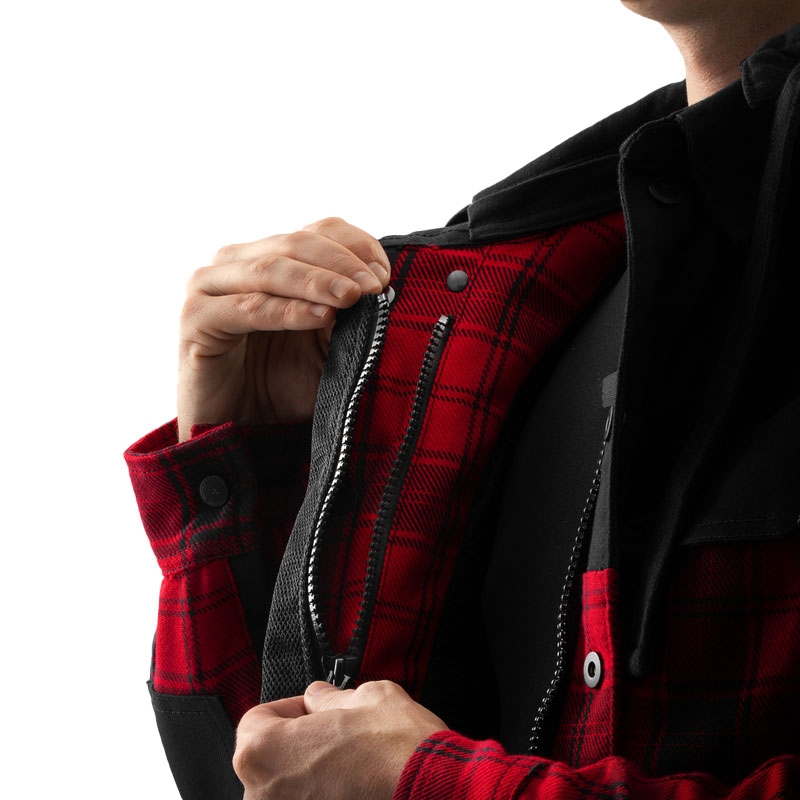 Rebelhorn Shifter motorshirt zwart-rood