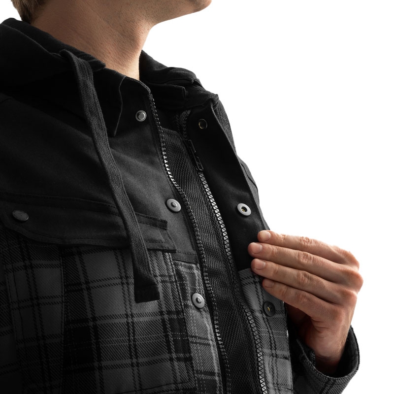 Rebelhorn Shifter motorshirt zwart-grijs
