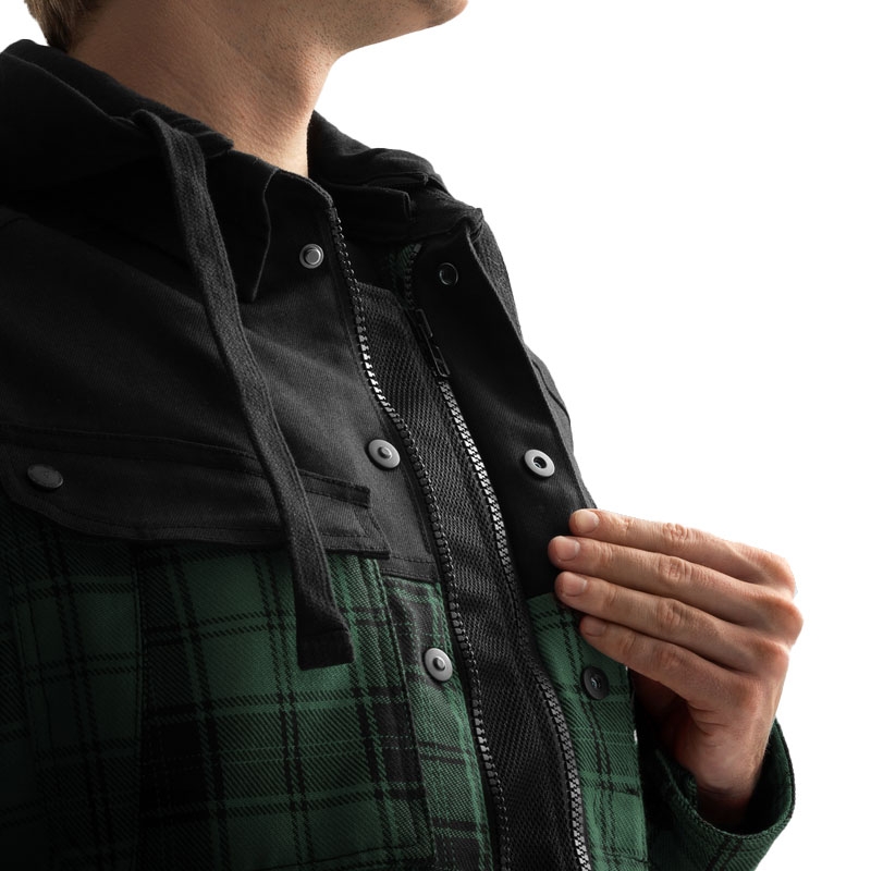 Rebelhorn Shifter motorshirt zwart-groen