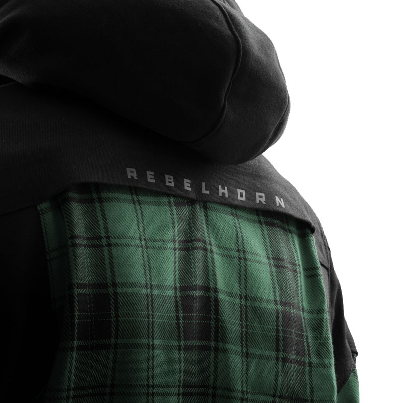 Rebelhorn Shifter motorshirt zwart-groen