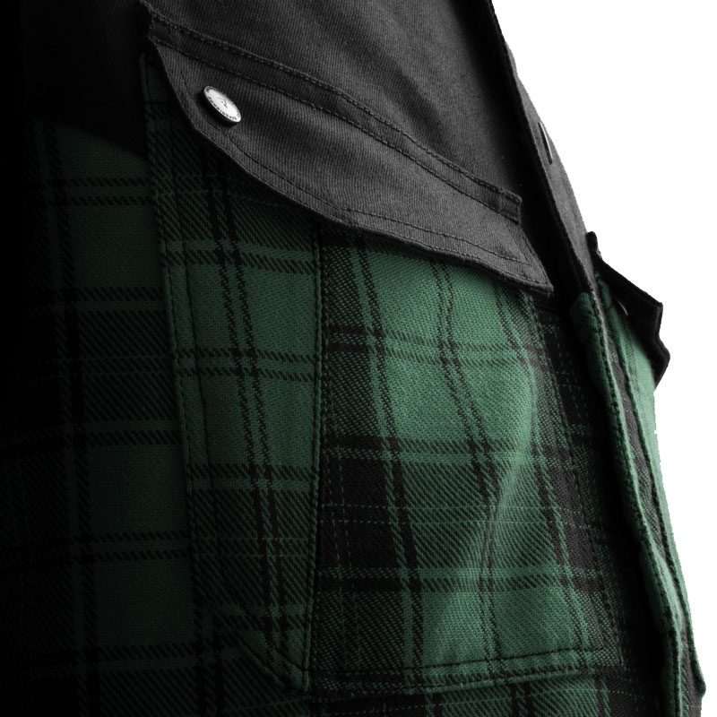 Rebelhorn Shifter motorshirt zwart-groen