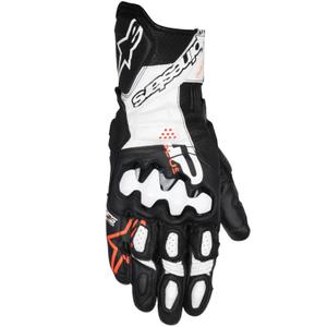 Alpinestars GP Plus R V3 motorhandschoenen zwart-wit-fluo rood