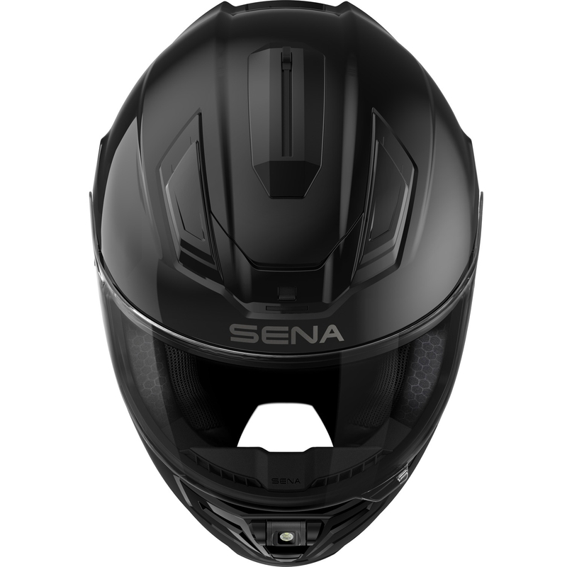 SENA integraalhelm voor motorfietsen met Phantom-headset, glanzend zwart