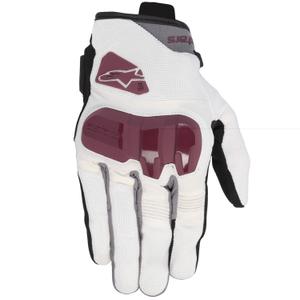 Alpinestars Chrom V2 dames motorhandschoenen wit offwhite-paars