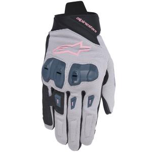 Alpinestars STELLA SP X 1 dames motorhandschoenen grijs-zwart-donkergrijs-roze