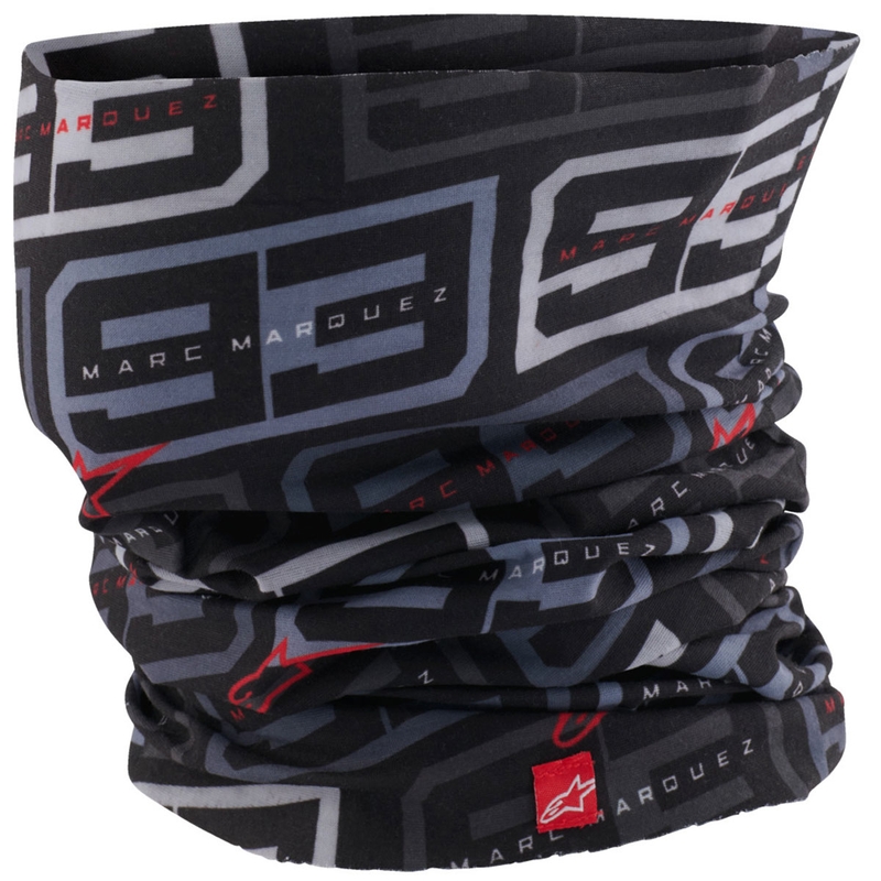 Alpinestars MM93 nekwarmer collectie zwart-wit-grijs-rood