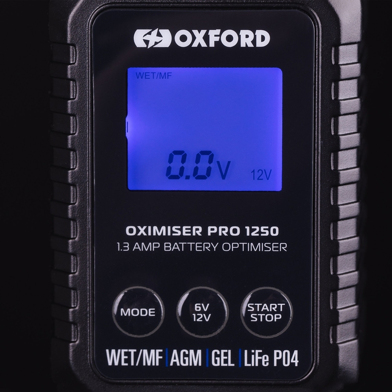 Batterijlader Oxford Oximiser Pro 1250 1,3A, 6/12V, 3,5-40Ah