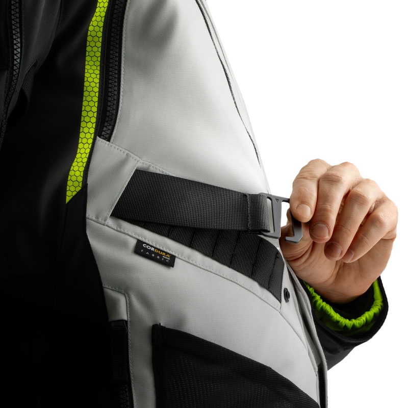 Rebelhorn Hardy 3.0 zwart-grijs-fluo gele motorjas