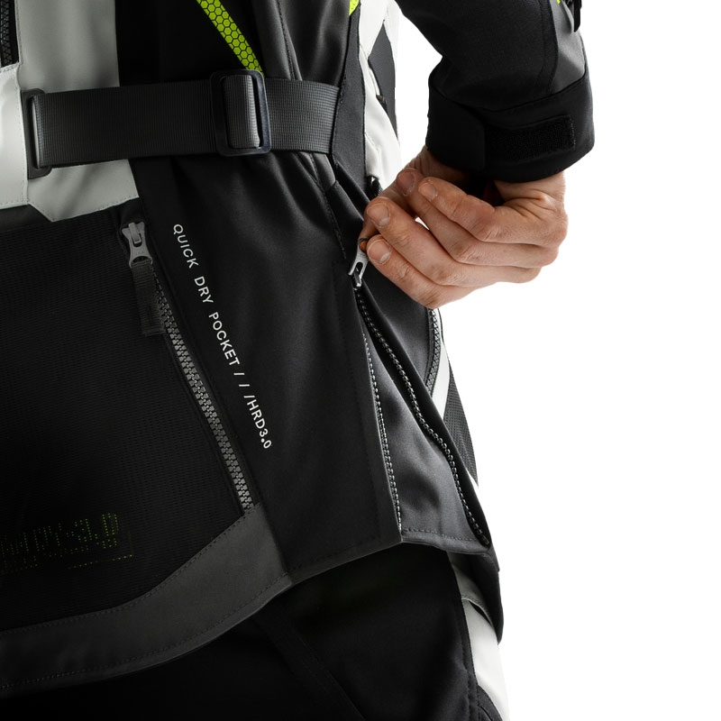 Rebelhorn Hardy 3.0 zwart-grijs-fluo gele motorjas