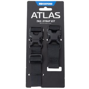Oxford Atlas Advanced Tail Straps Kit zwart