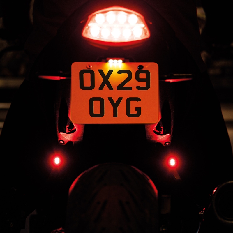 Extra verlichting Oxford Run light achterset zwart