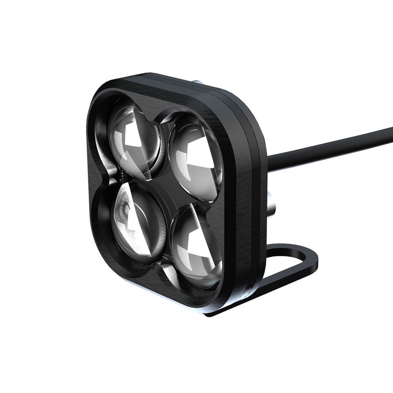 Extra verlichting Oxford Cube lichtfrontset zwart