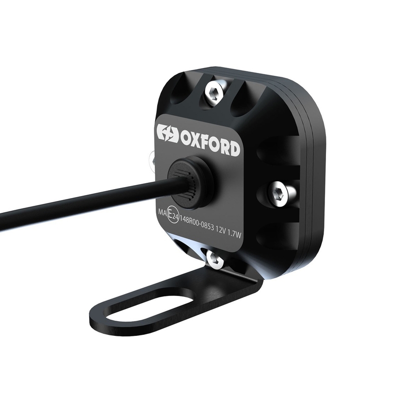 Extra verlichting Oxford Cube lichtfrontset zwart