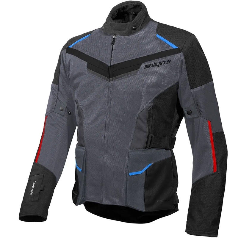 Seventy Degrees SD-JT70 Atacama motorjack grijs-blauw-rood