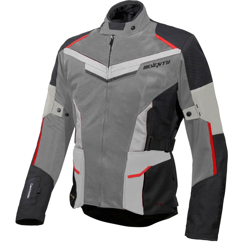 Seventy Degrees SD-JT70 Atacama motorjack zwart-grijs-rood