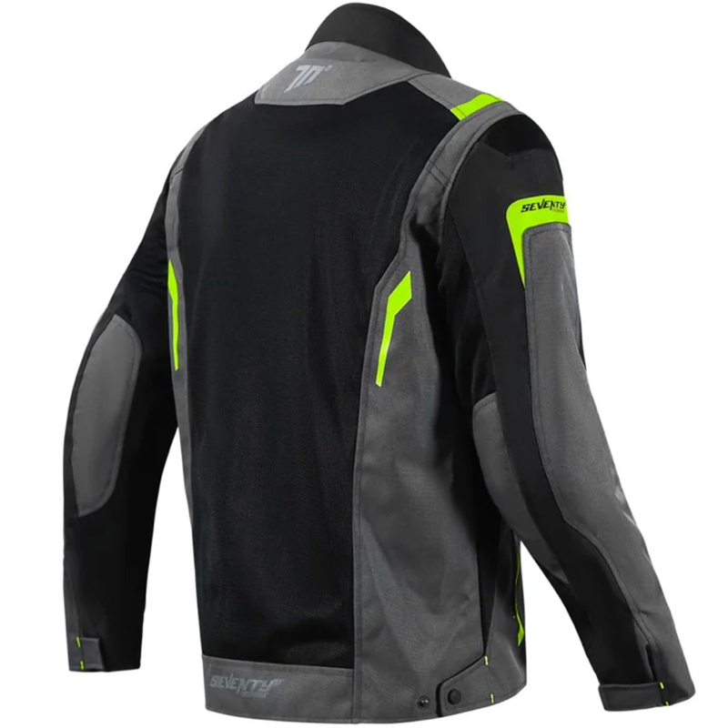 Motorjas Seventy Degrees SD-JT66 Sahara zwart-fluogeel