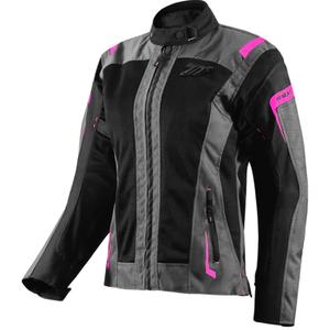 Dames motorjack Seventy Degrees SD-JT68 Sahara grijs-roze