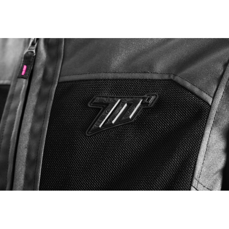 Dames motorjack Seventy Degrees SD-JT68 Sahara grijs-roze