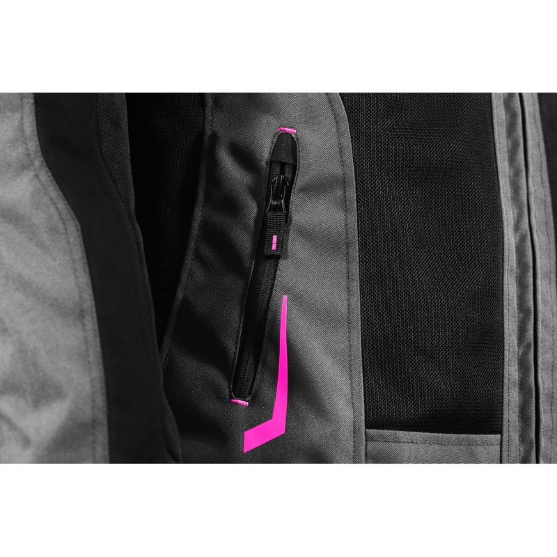 Dames motorjack Seventy Degrees SD-JT68 Sahara grijs-roze