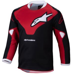 Alpinestars Racer Veil Kinder motorcross trui zwart met rood