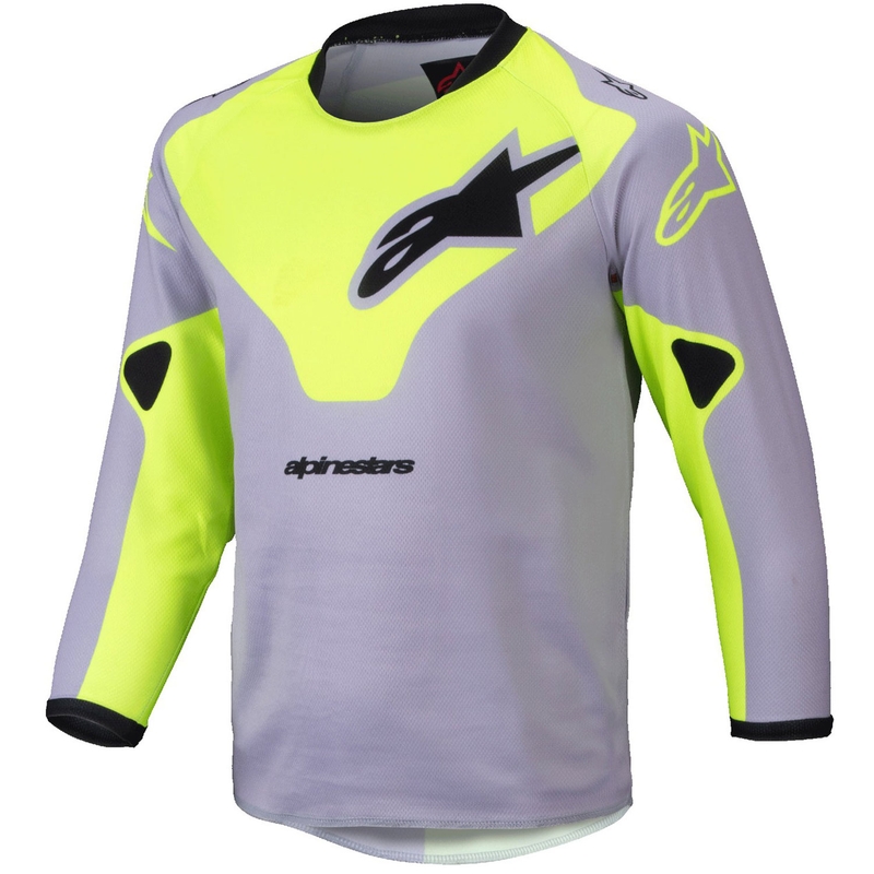 Alpinestars Racer Veil Kinder motocrosstrui grijs-fluo geel