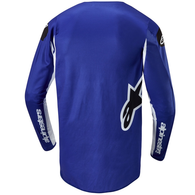 Alpinestars Fluid Lucent motocross shirt blauw-wit-zwart